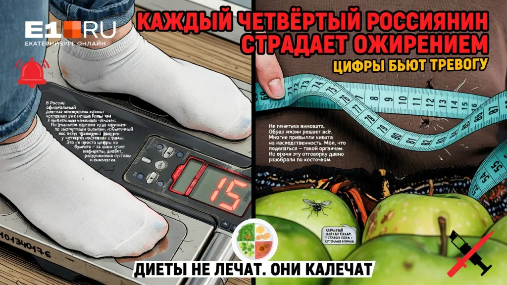 Каждый четвёртый россиянин страдает ожирением. Цифры бьют тревогу